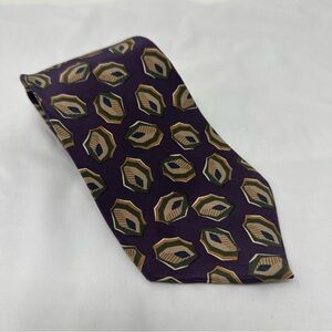 Chaps Ralph Lauren 100% Silk Patterned Men's Tie